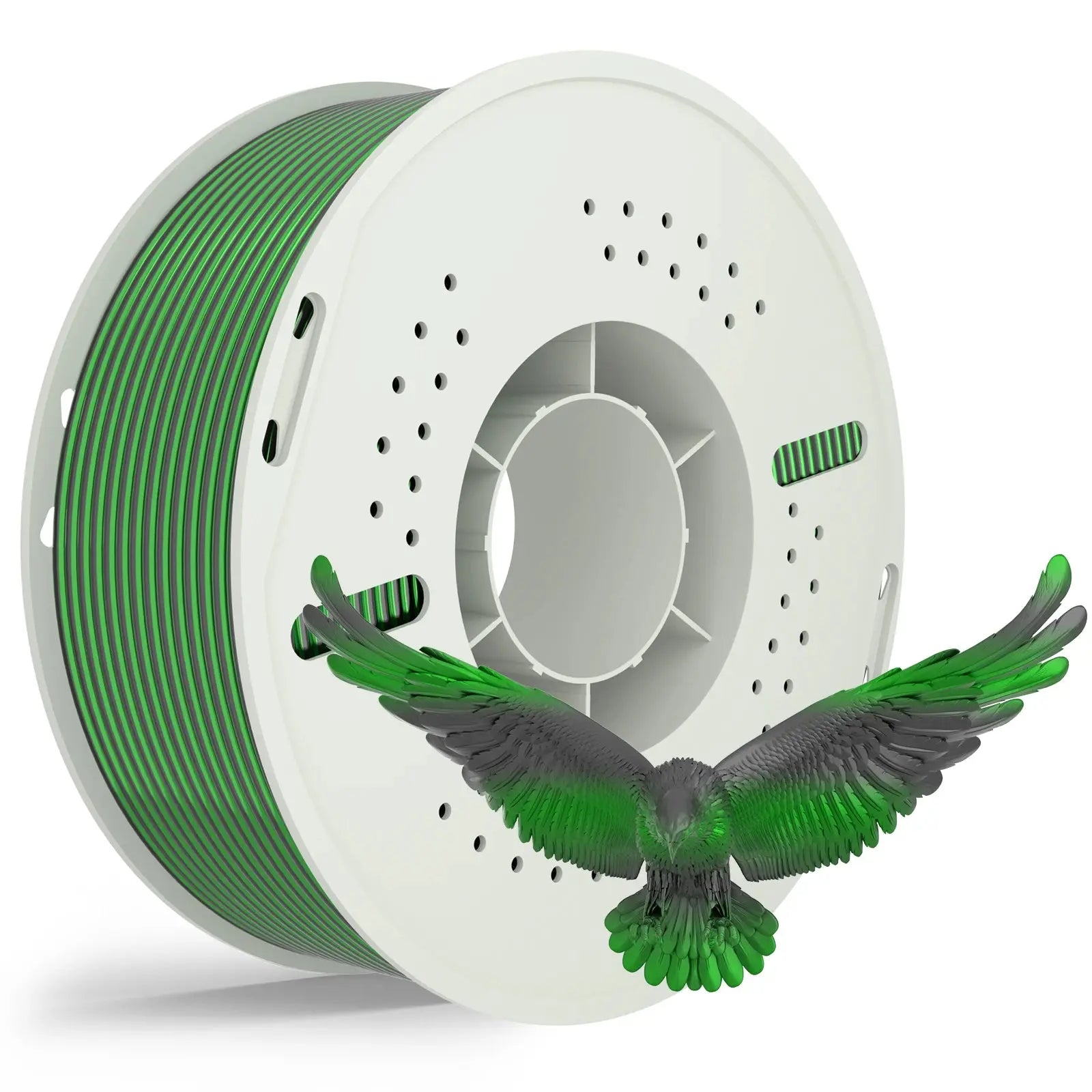 PLA Silk Dual Color 3D Printing Filament 1.75mm 1KG Nevsbye Black Green