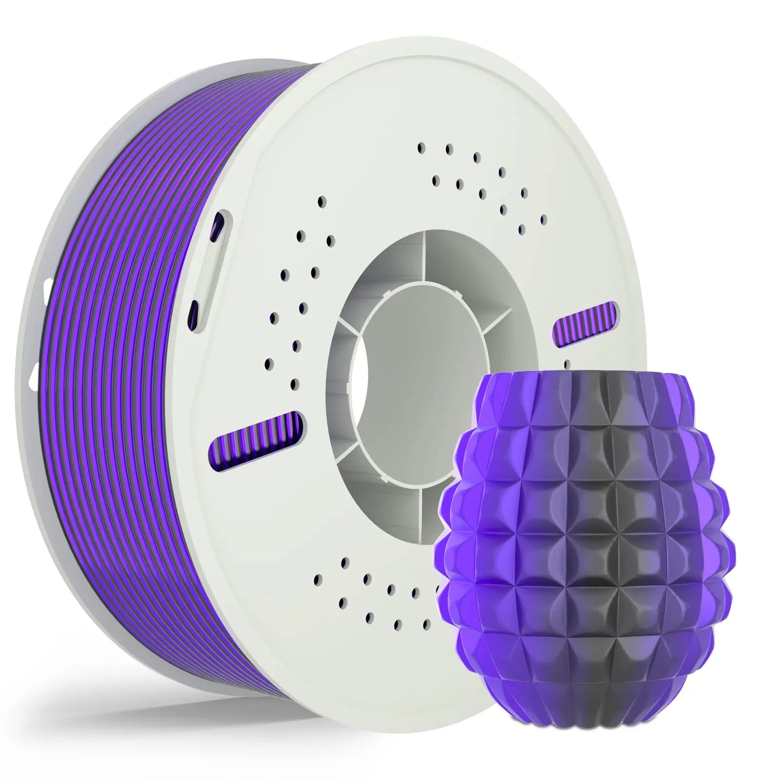 PLA Silk Dual Color 3D Printing Filament 1.75mm 1KG Nevsbye Black Purple