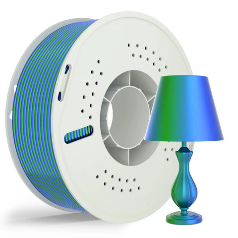 PLA Silk Dual Color 3D Printing Filament 1.75mm 1KG Nevsbye Blue Green