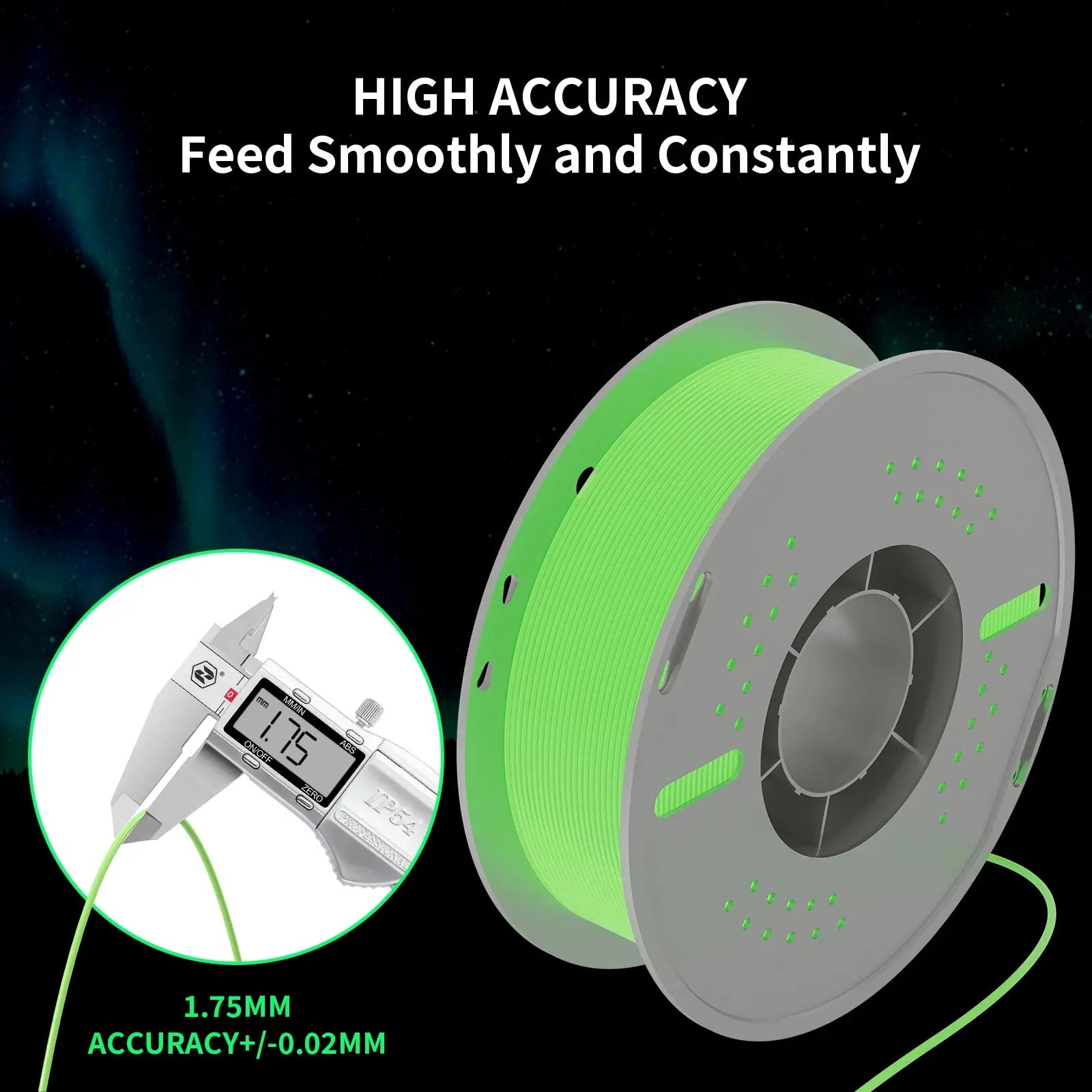 PLA Luminous 3D Printing Filament 1.75mm 1KG Nevsbye