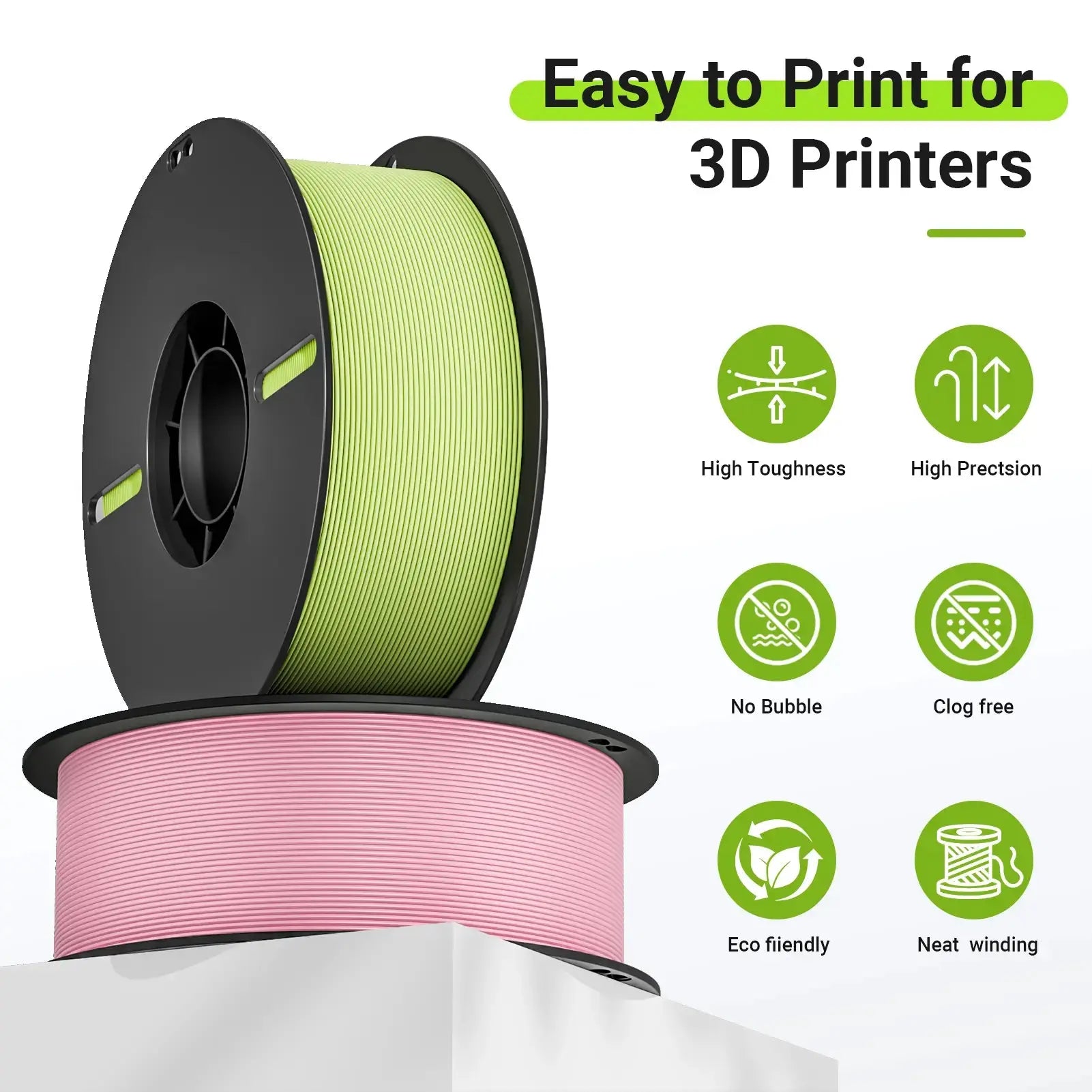 PLA Matte 3D Printing Filament 1.75mm 1KG Nevsbye
