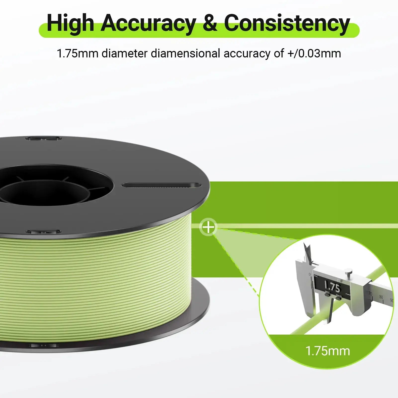 PLA Matte 3D Printing Filament 1.75mm 1KG Nevsbye