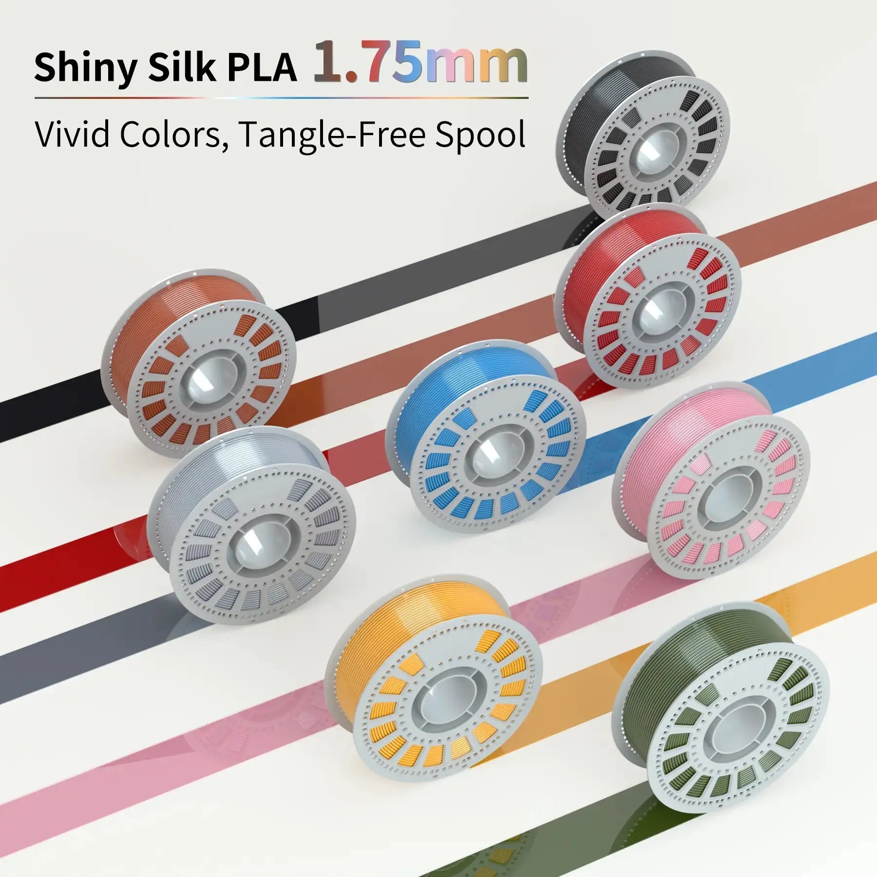 PLA Silk 3D Printing Filament 1.75mm 1KG Nevsbye