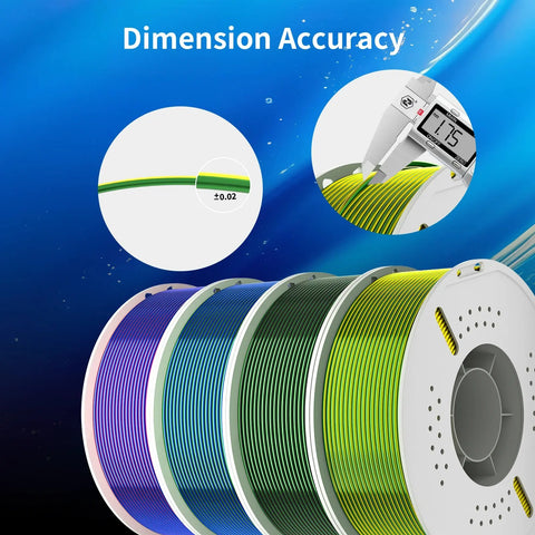 PLA Silk Dual Color 3D Printing Filament 1.75mm 1KG Nevsbye