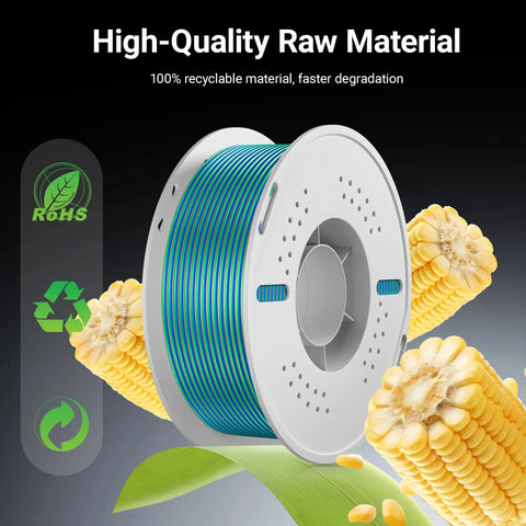 PLA Silk Tri Color 3D Printing Filament 1.75mm 1KG Nevsbye