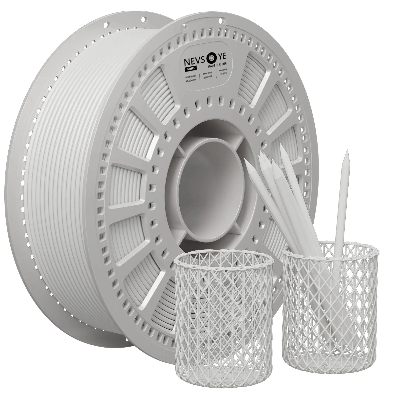 PETG 3D Printing Filament 1.75mm 1KG Nevsbye White