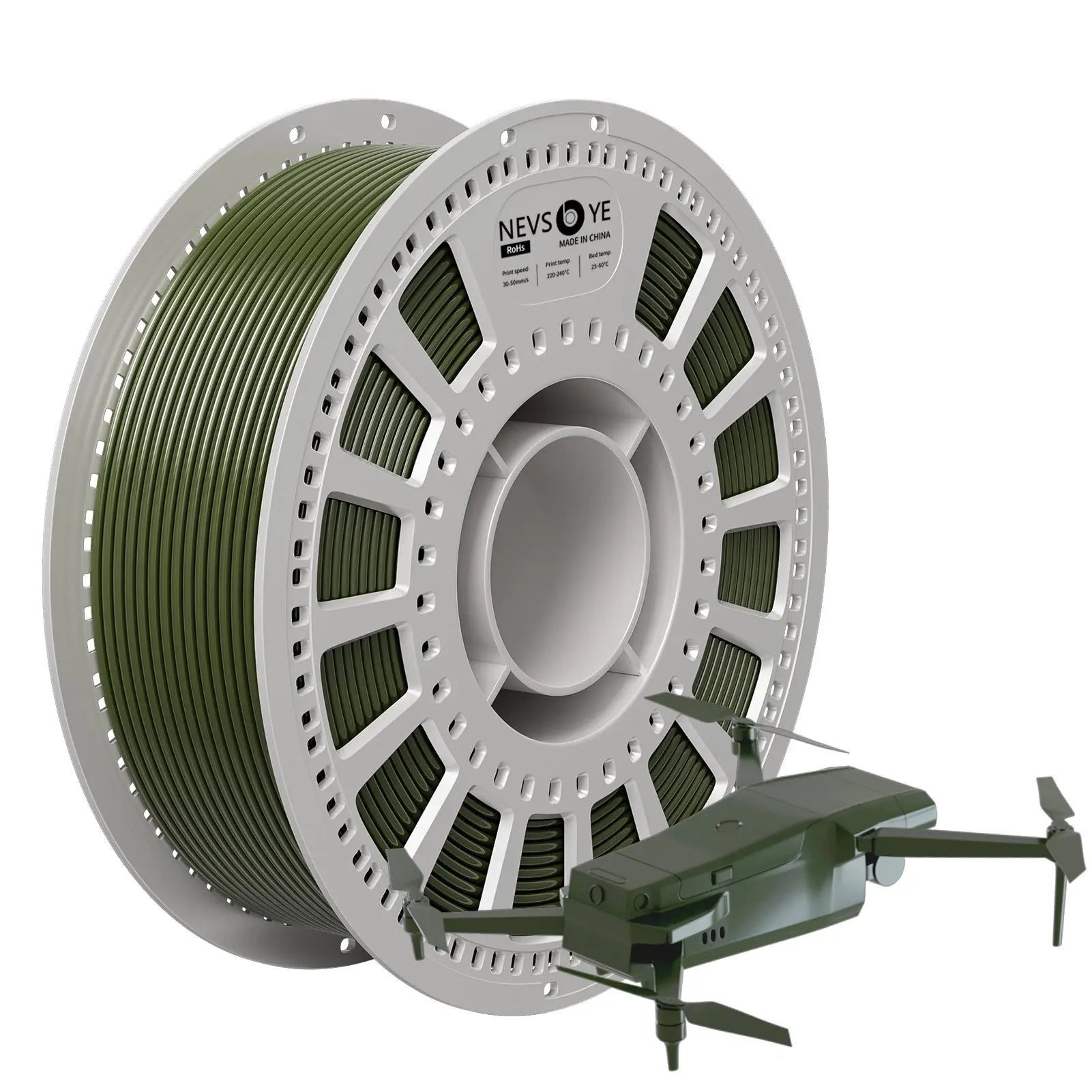 PETG 3D Printing Filament 1.75mm 1KG Nevsbye Army Green