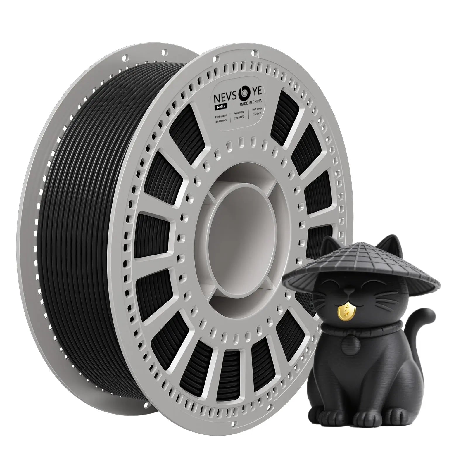 PETG 3D Printing Filament 1.75mm 1KG Nevsbye Black