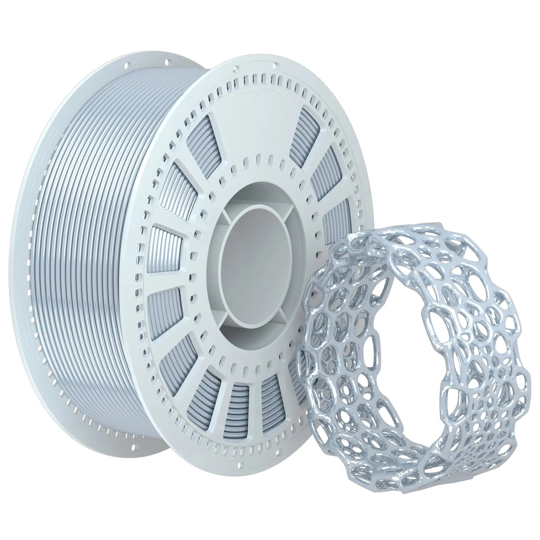 PLA Silk 3D Printing Filament 1.75mm 1KG Nevsbye Silver