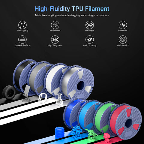 TPU-95A 3D Printing Filament 1.75mm 1KG Nevsbye