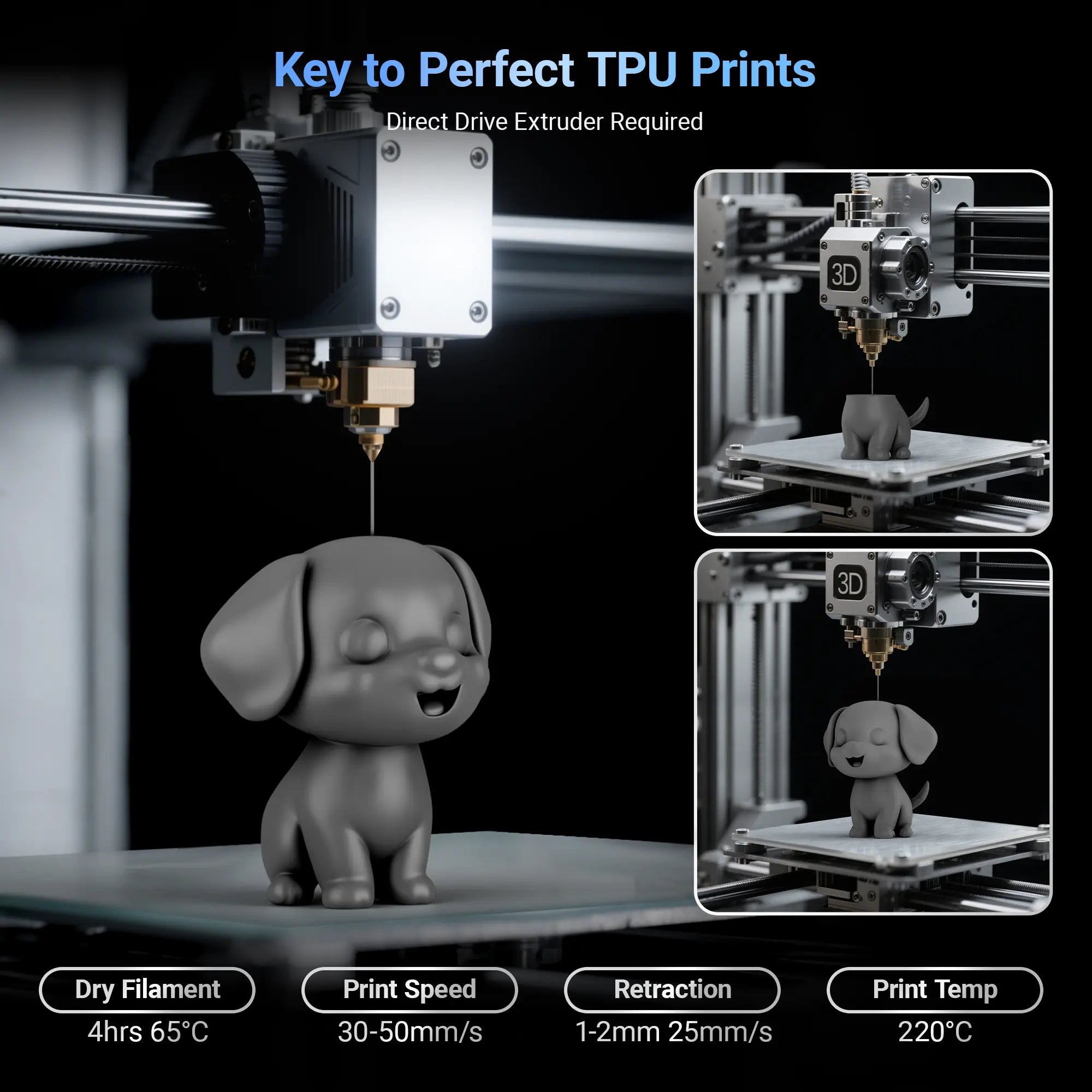 TPU-95A 3D Printing Filament 1.75mm 1KG Nevsbye