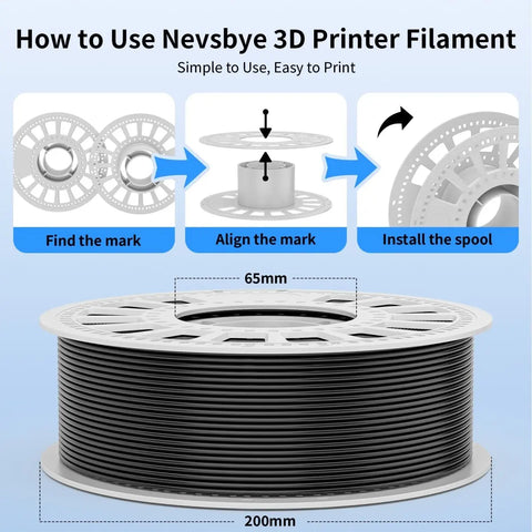 PLA+ 3D Printing Filament 1.75mm 1KG Nevsbye