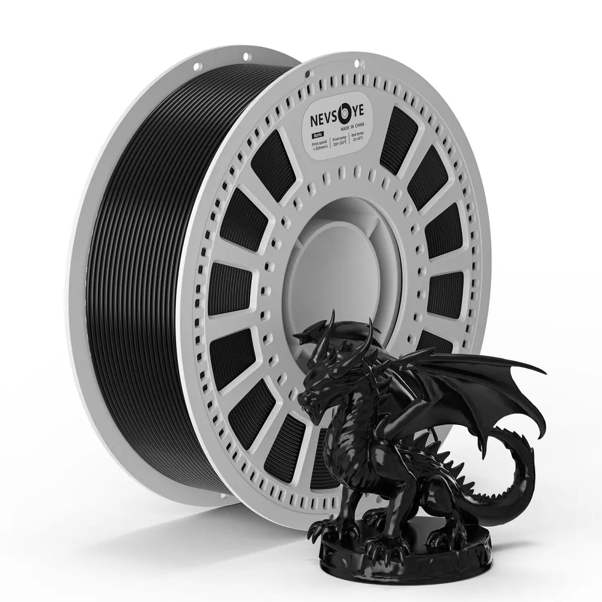 PLA+ 3D Printing Filament 1.75mm 1KG Nevsbye Black