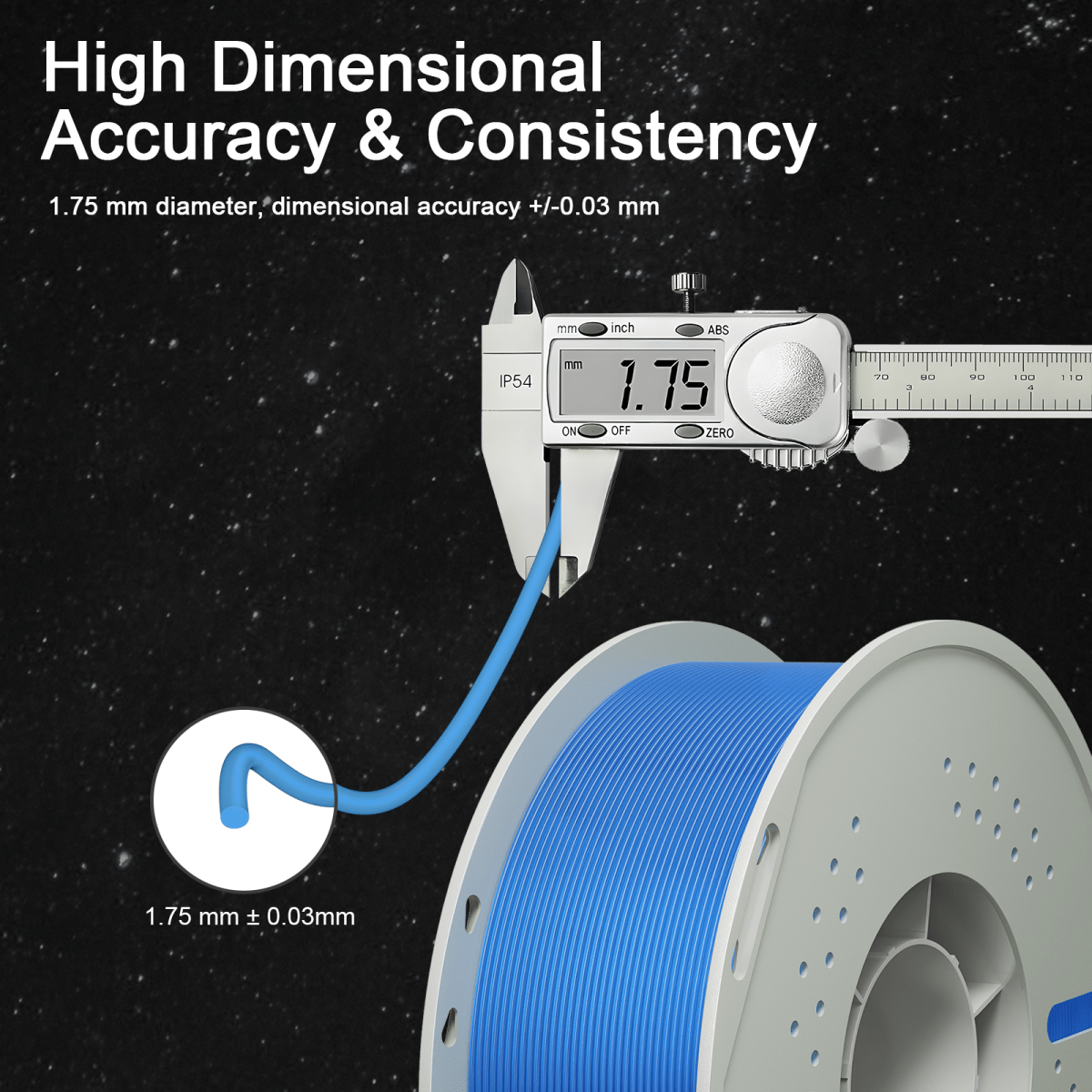PLA Luminous 3D Printing Filament 1.75mm 1KG - NevsbyePLA
