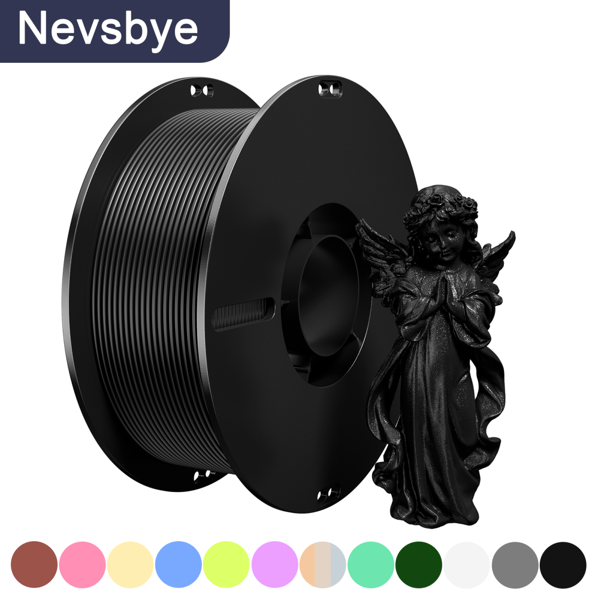 PLA Matte 3D Printing Filament 1.75mm 1KG - NevsbyePLA