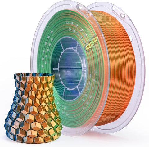PLA Silk Tri Color 3D Printing Filament 1.75mm 1KG - NevsbyePLA